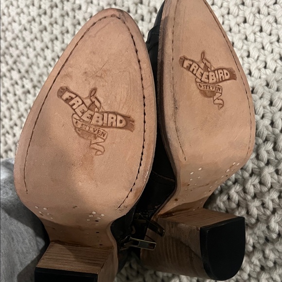 Freebird dark brown Leather Ankle Booties - Picture 5 of 6